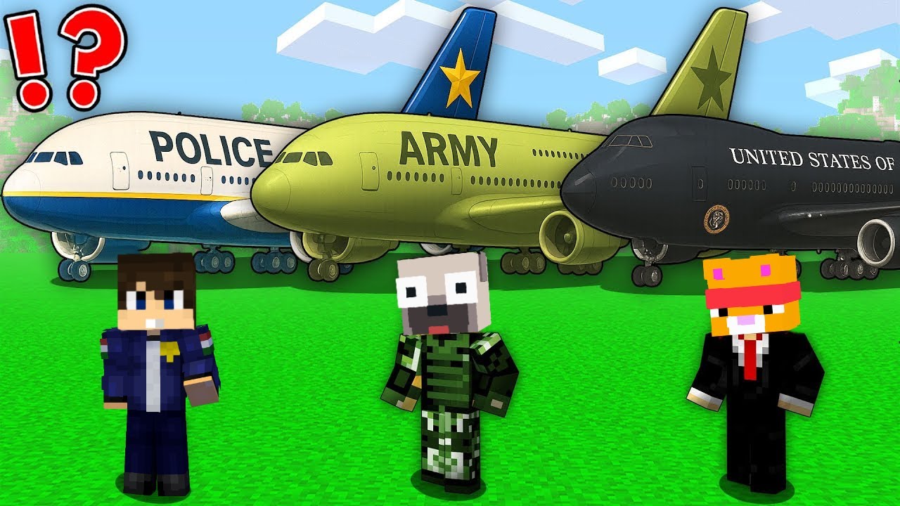 DANI RENDŐR vs KIIS KATONA vs HUSI ELNÖK REPÜLŐ Kihívás a Minecraftban!