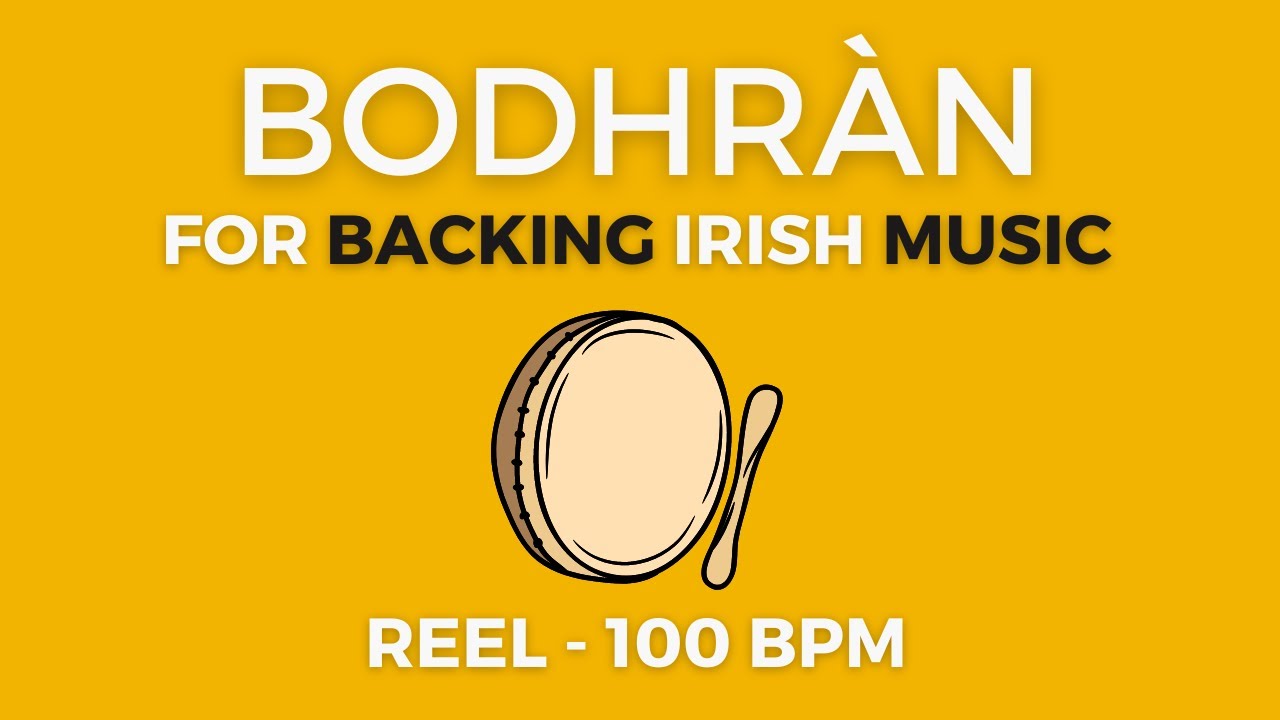Bodhrán - Reel 100 BPM (Brush beater)