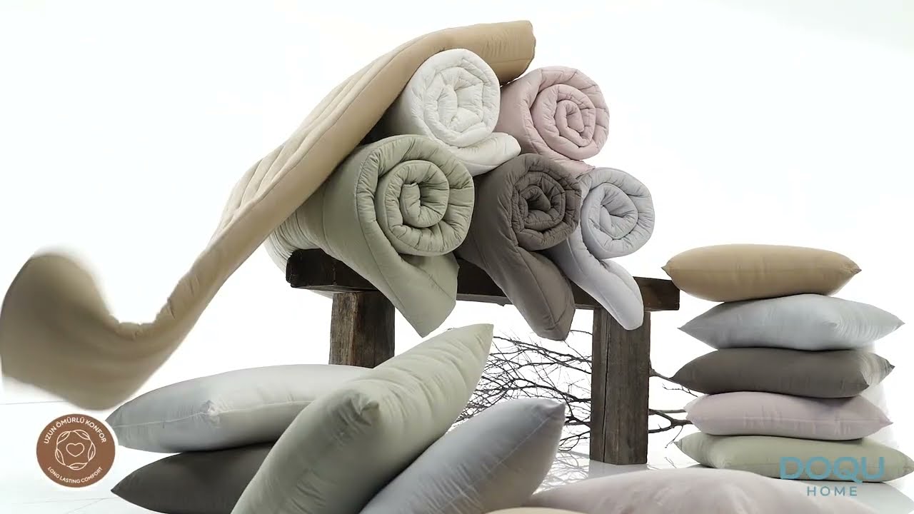 Doqu Home Cloudy Yorgan Seti İle Renkli R&uuml;yalar!