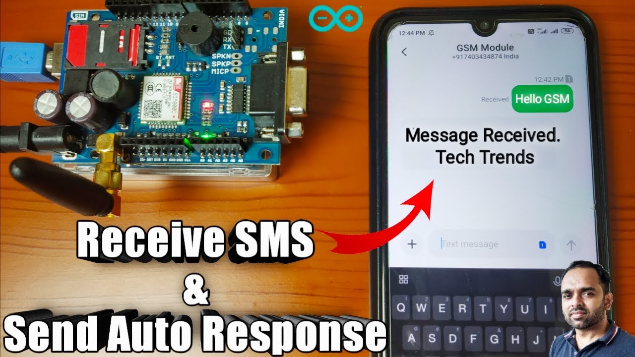 How To Receive SMS in GSM Module and Send Automatic Response using GSM SIM 800 Module