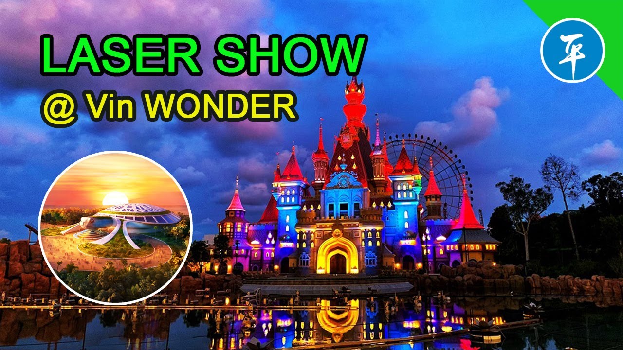 Enjoy Laser show at Vin Wonder Theme Park, Phu Quoc island #travel ; #shorts