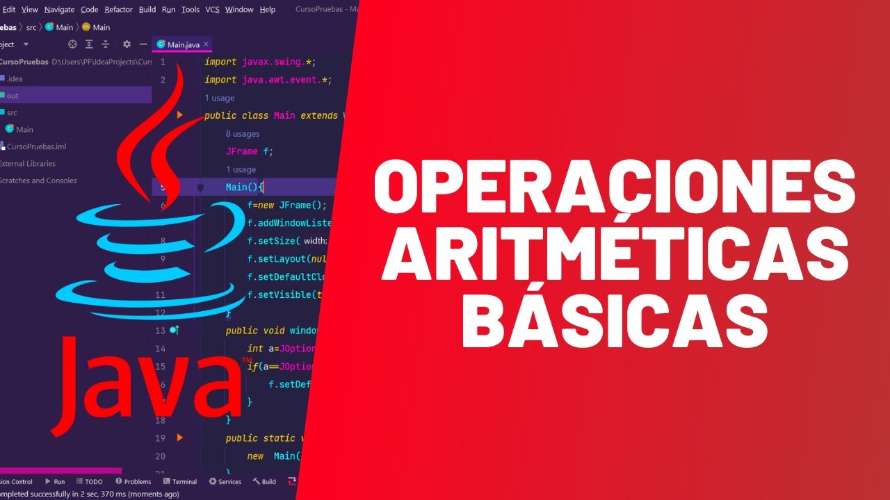 Operaciones ARITMÉTICAS básicas - MASTER EN JAVA - #6