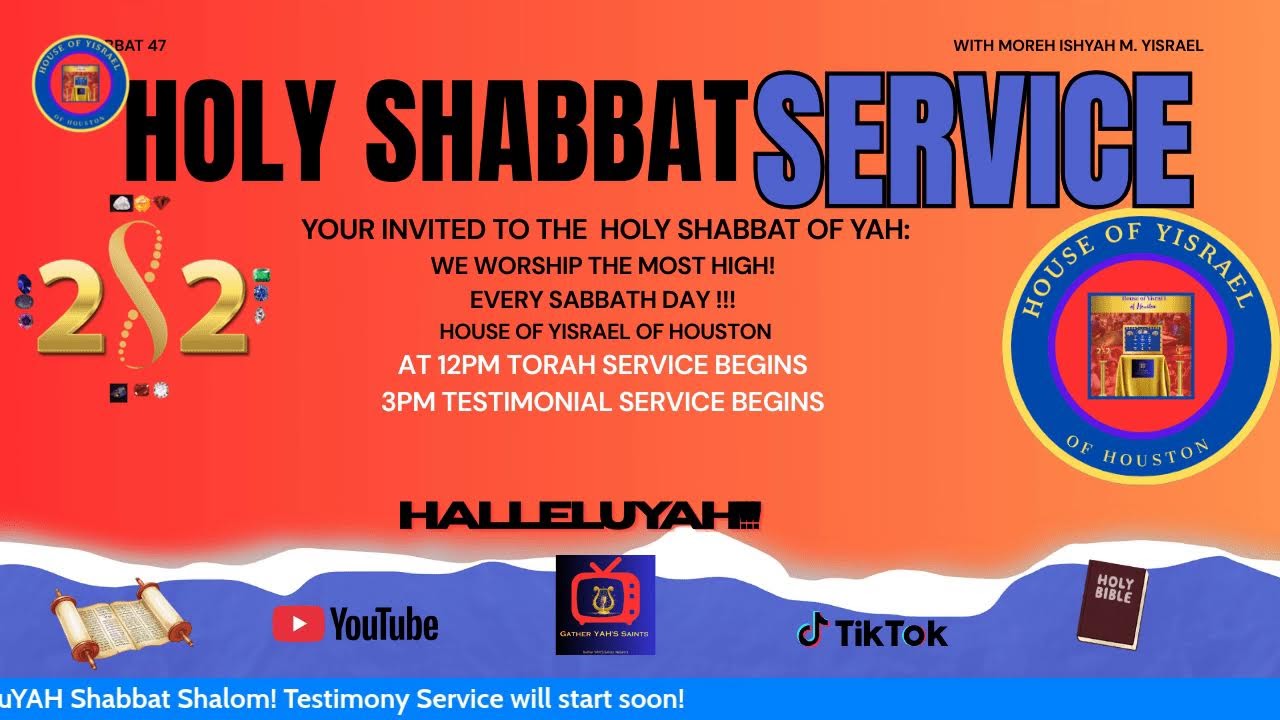 Holy Convocation- Shabbat of YAH