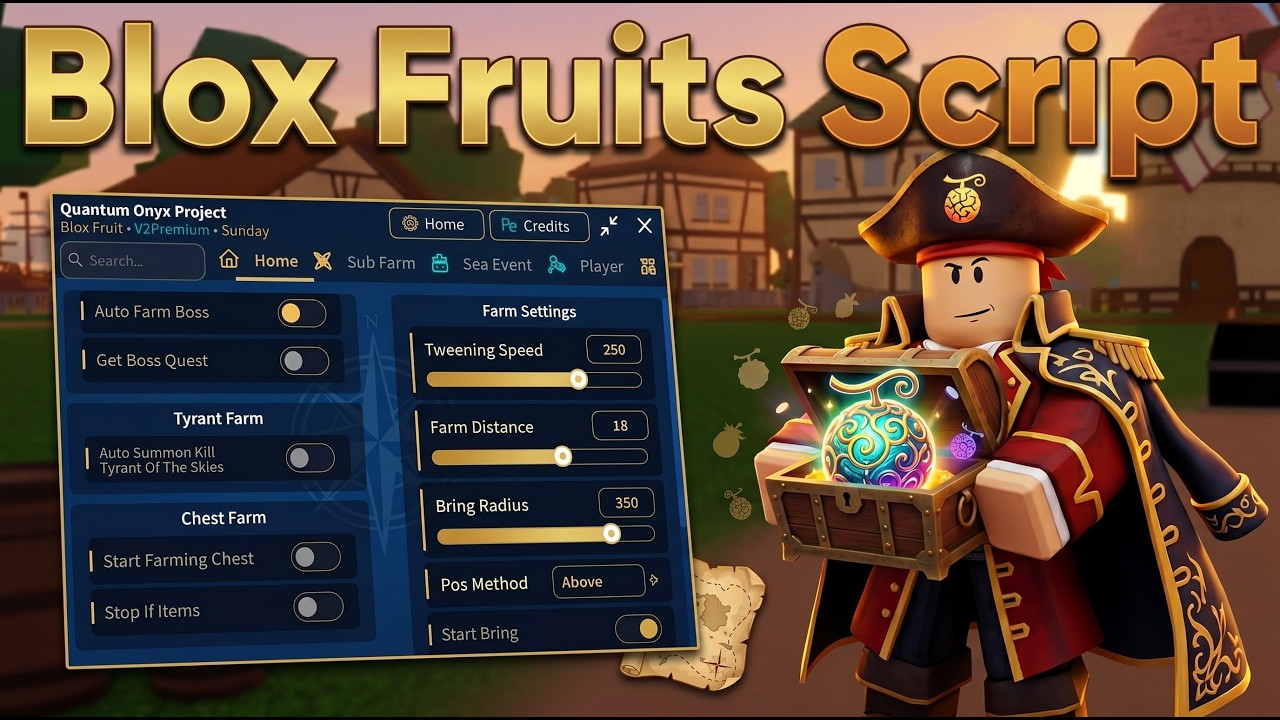 FREE Blox Fruits Script | Fruit Spawner + Fast Auto Farm + Teleport | Delta Executor Mobile ✅