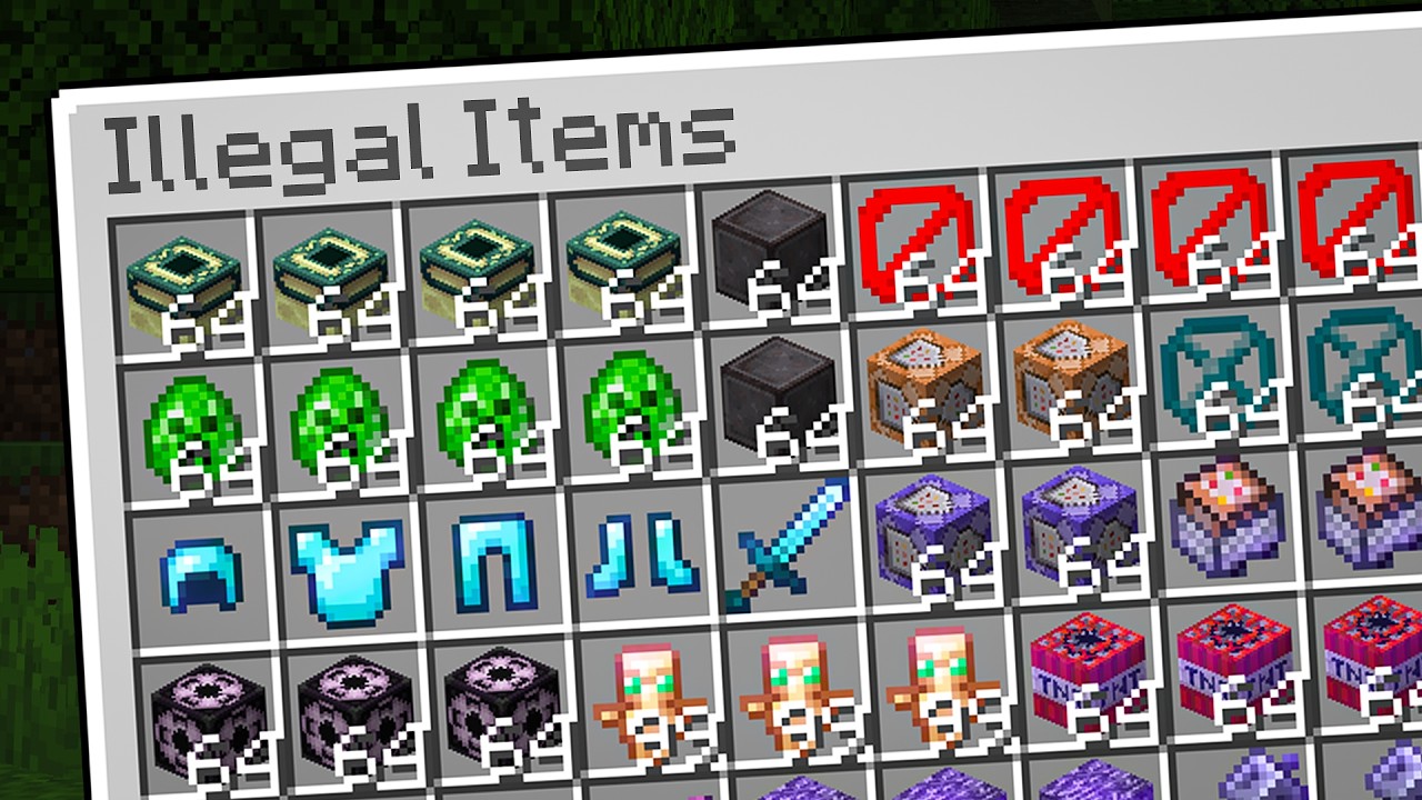 How I Collected Every Illegal Item in This Minecraft SMP..!