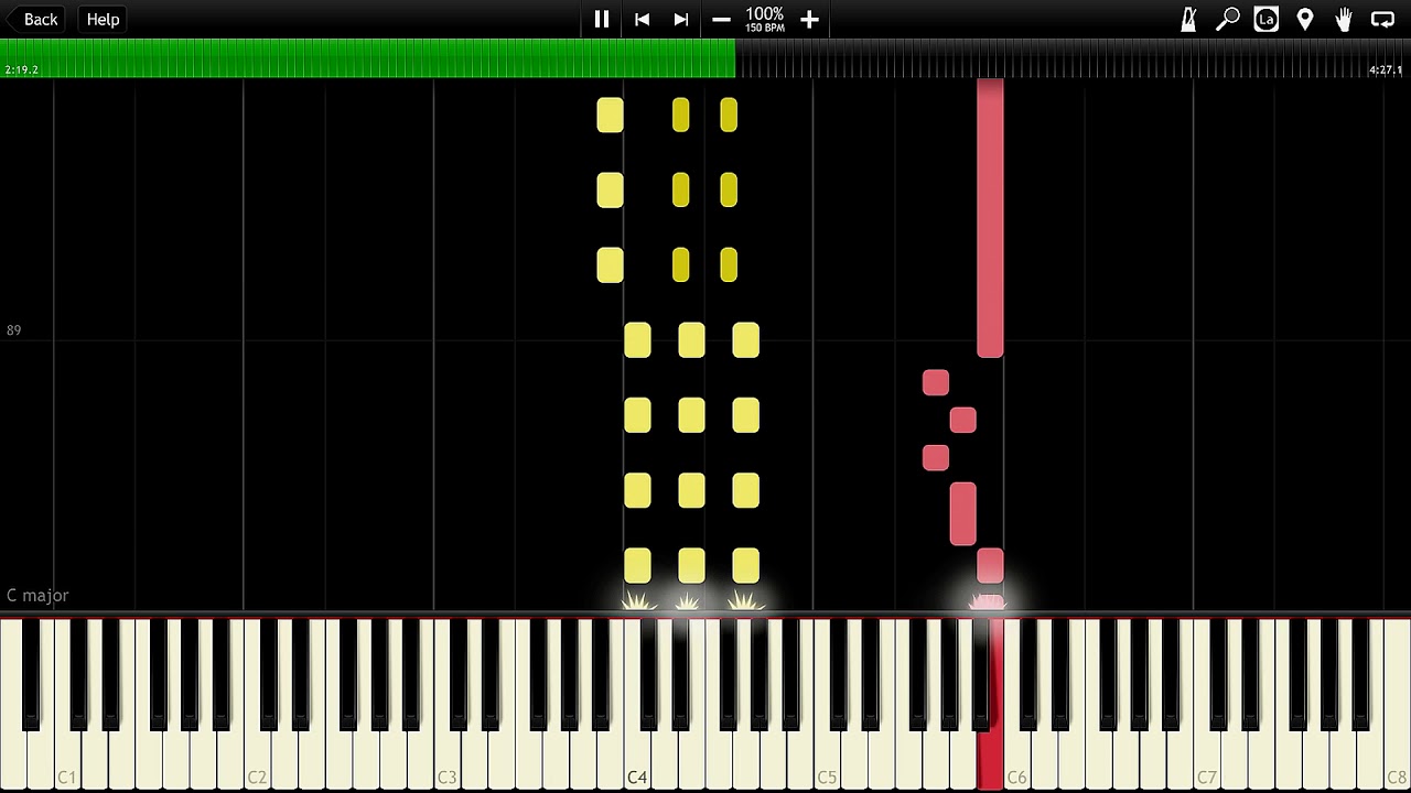Initial D - Gamble Rumble (Easier) Synthesia Piano MIDI