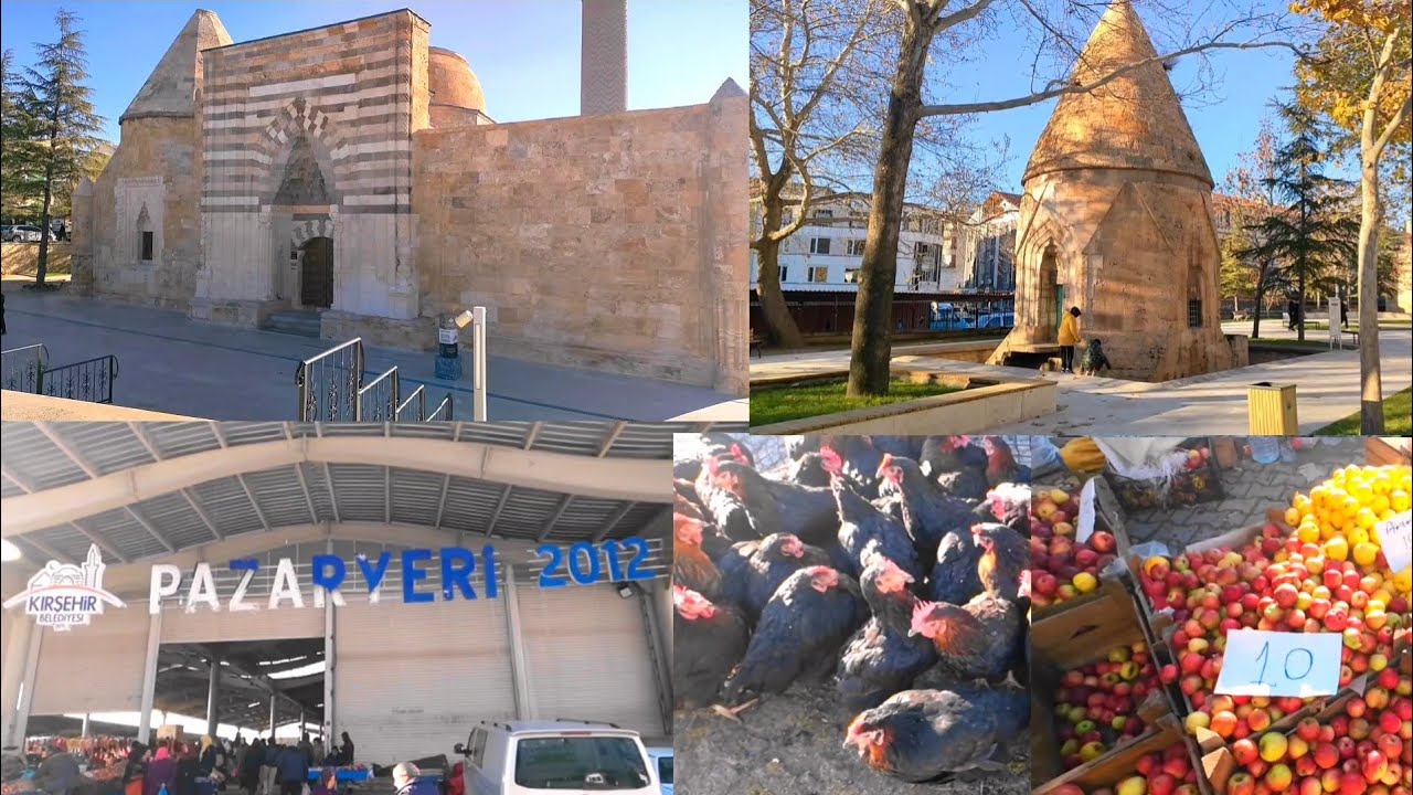 Kırşehir, Semt pazarı, Cacabey camii, #gezivlog #kırşehir