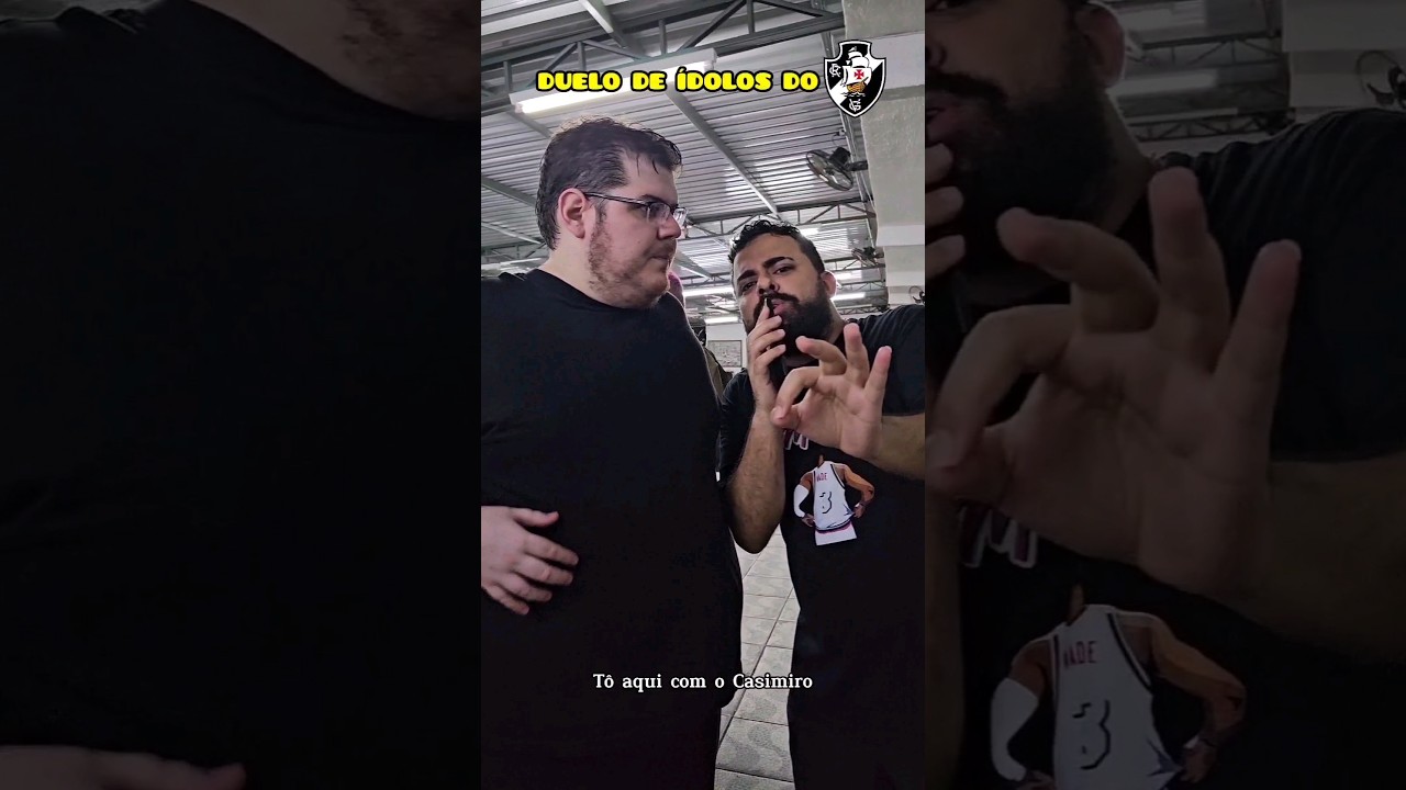 Duelo de &Iacute;dolos do Vasco com o Caz&eacute;! 💢⚽️ #Vasco #Casimiro #Caz&eacute;tv #VascodaGama #Futebol