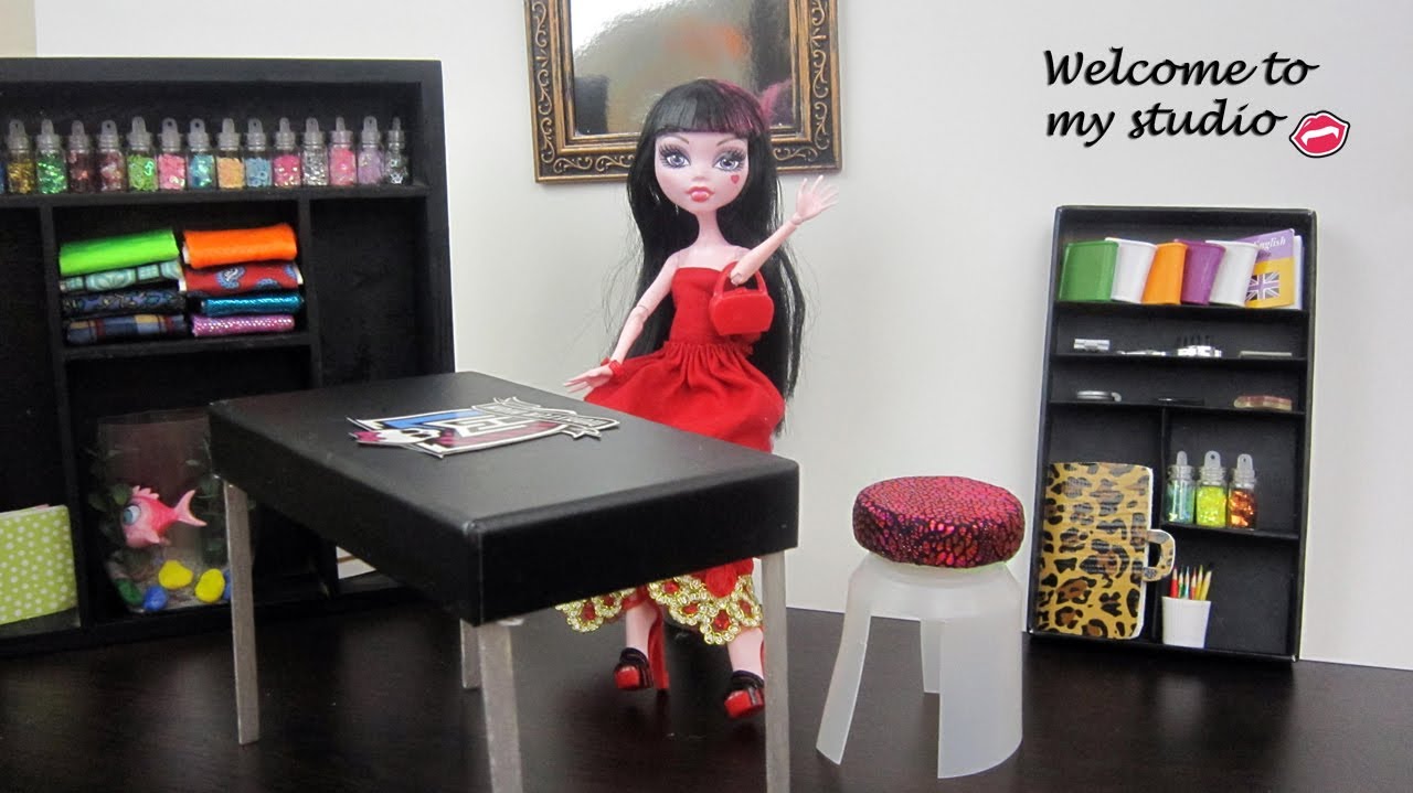 Manualidades para muñecas: Haz muebles para el estudio/salón de tus muñecas Monster High