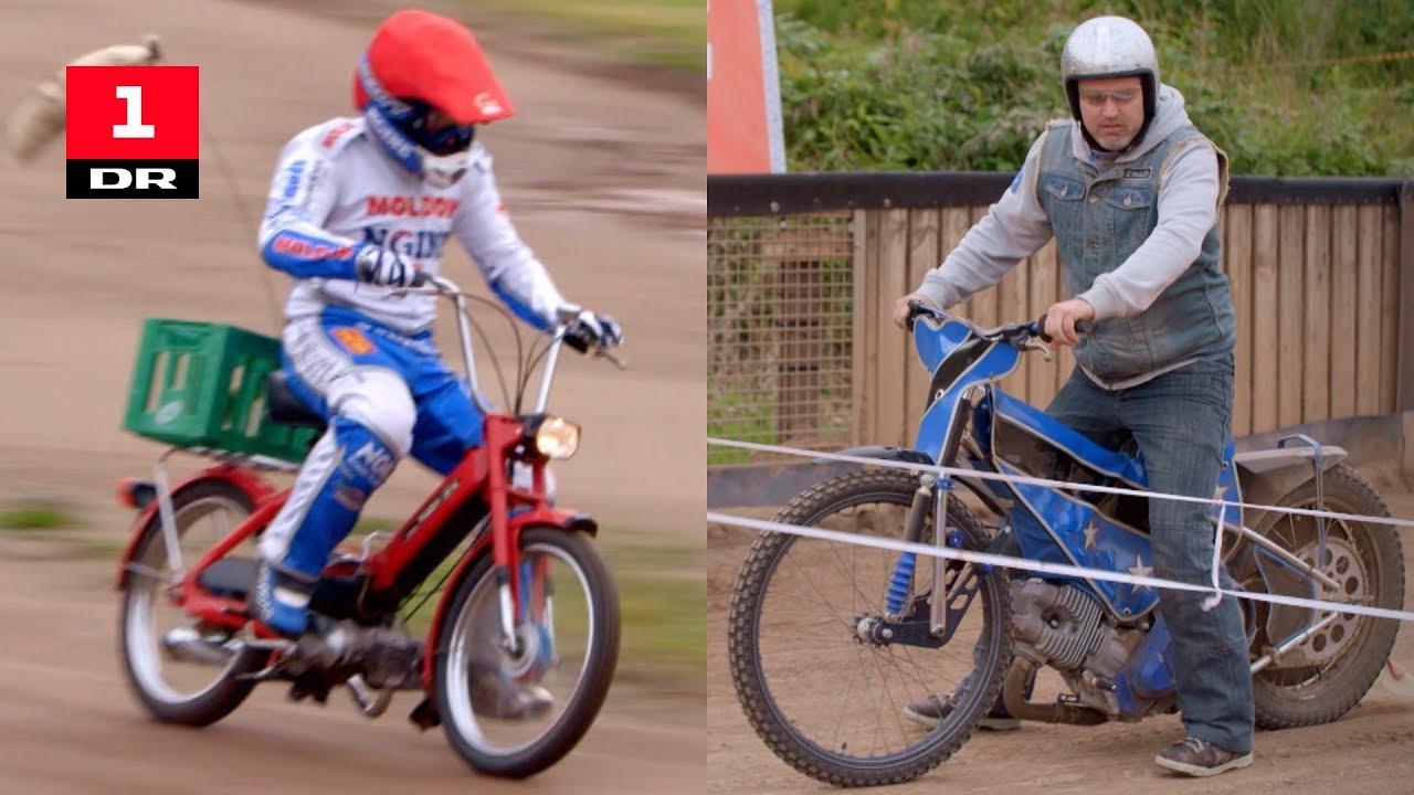 Nicki Pedersen på Puch Maxi vs. Puch Maxi-entusiast på Speedway motorcykel | Versus | DR1