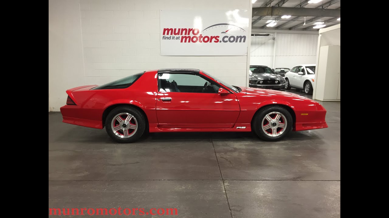 1991 Camaro RS 18736 miles Barrett Jackson SOLD Munro M