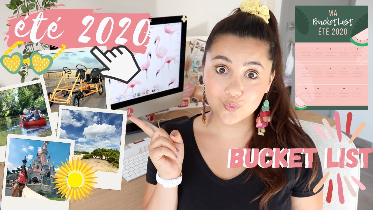BUCKET LIST 🌴 ÉTÉ 2020 ☀️ 20 idées + liste à télécharger⎜Merry ♡