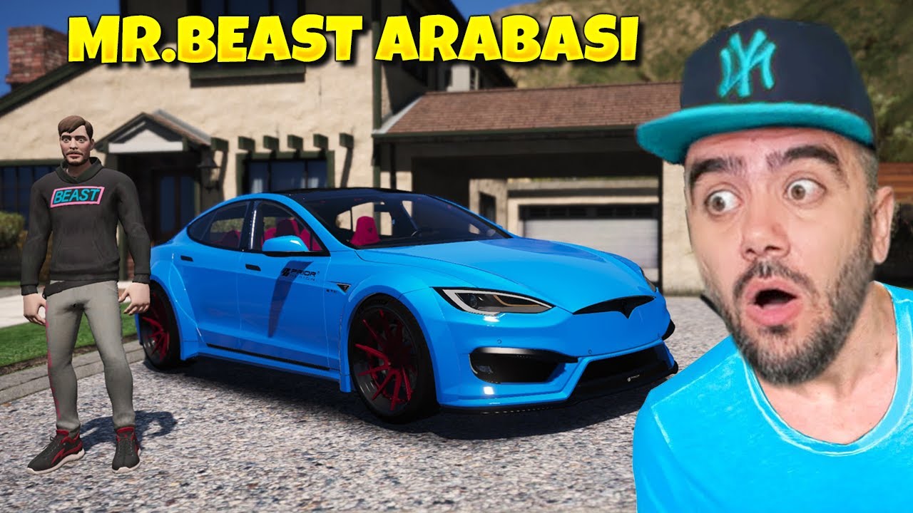 MR.BEAST'I TAKIP ETTIM ARABASINI KAÇIRDIM - GTA 5 MODS