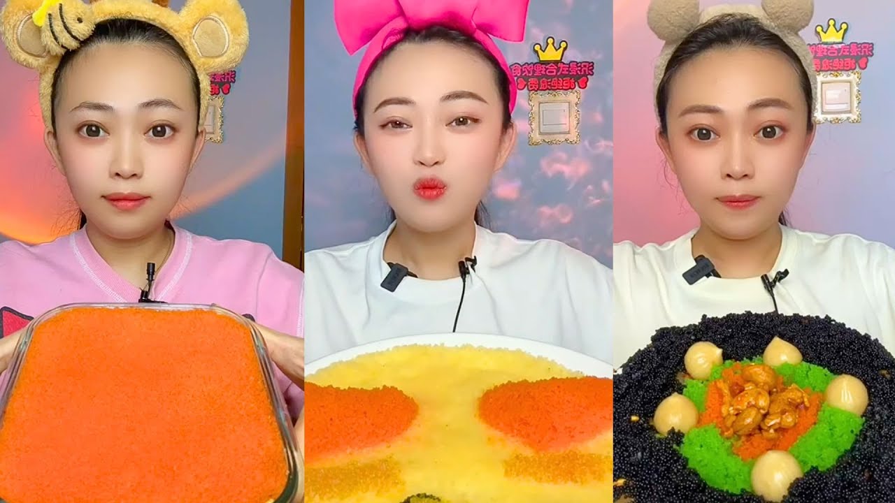 Extreme Colorful Snack ASMR Mukbang | Spicy Crunchy Egg Mix & Chinese Eating Sounds #411
