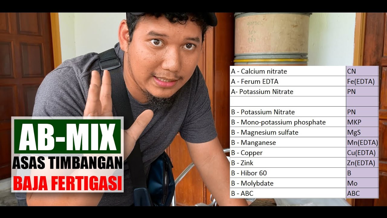 [TUTORIAL 7#] Teknik timbangan Baja AB Fertigasi