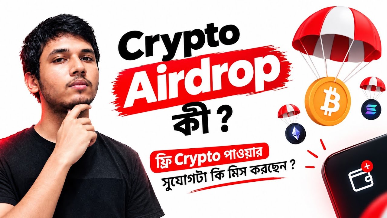 Crypto Airdrop কী ? ফ্রি Crypto পাওয়ার সুযোগ মিস করছেন ? | TAJBI