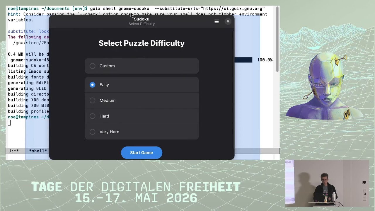 TDF 2026 - Practical software freedom with GNU&nbsp;Guix