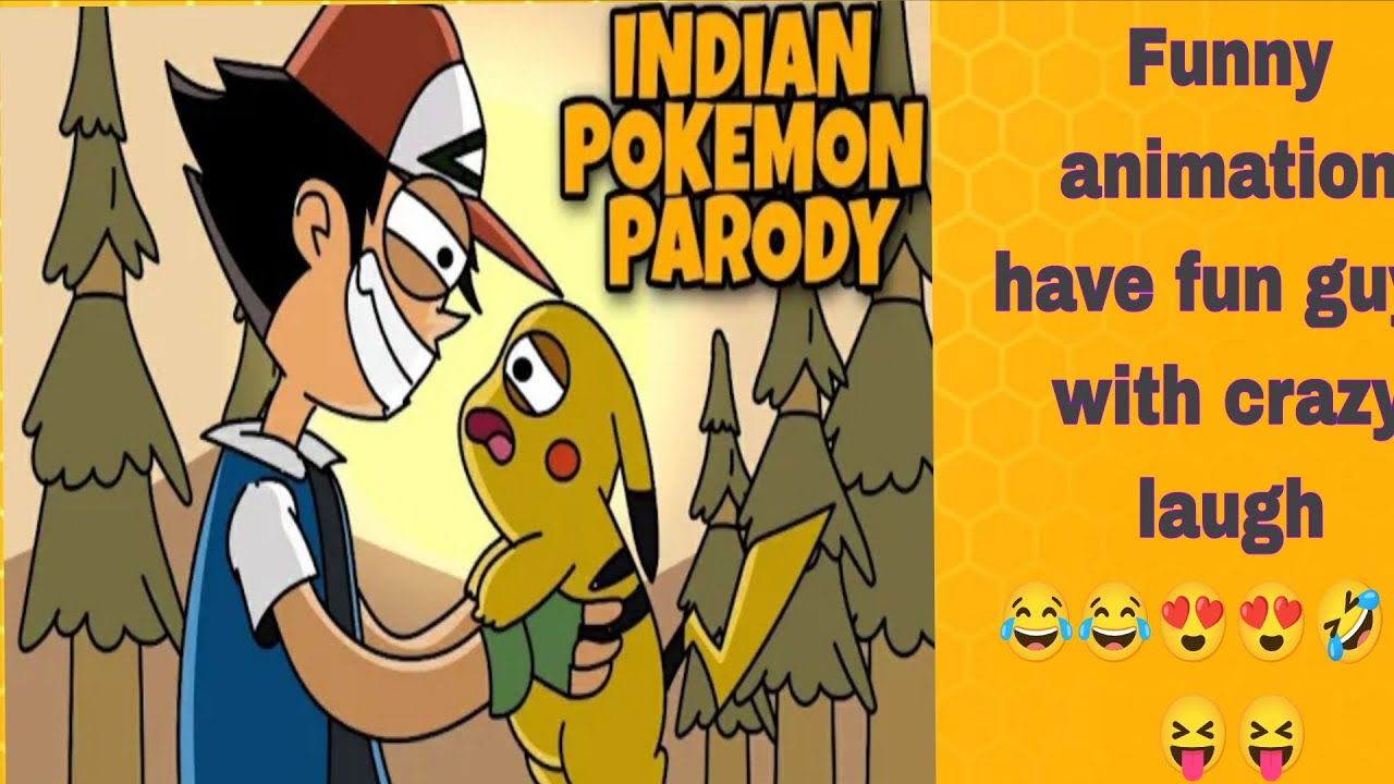 Funny animation Indian Pokemon parody have fun guys with crazy laugh 🤣🤣😂😂😆😆😍😍❤️❤️