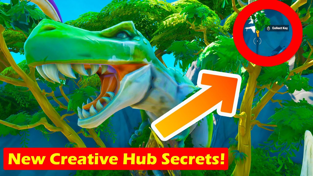 How To Find The Fossils and The Key - All Secrets Revealed in the NEW Creative Hub!