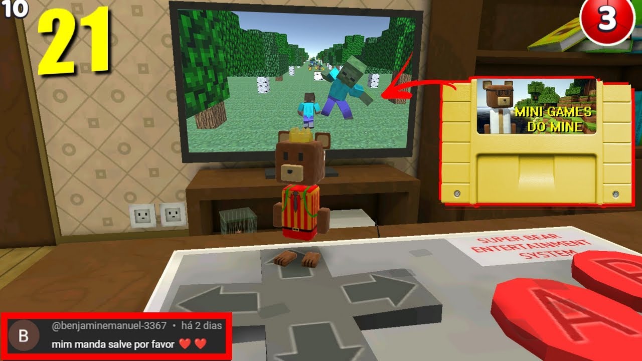Jogo do urso, JOGO DO SALVE 21, MINIGAMES SECRETOS DO MINECRAFT, super bear adventure, CASA GIGANTE