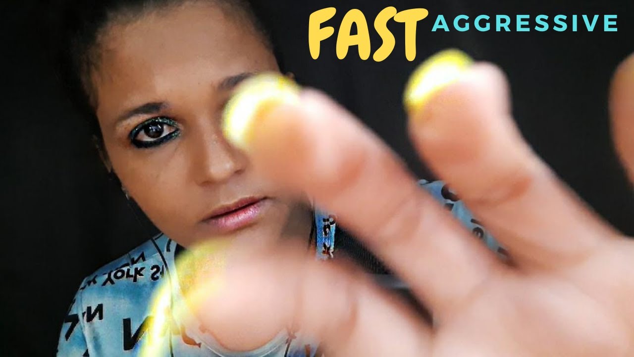 ASMR TOQUE NA TELA FAST & AGGRESSIVE 😡 SONS DE BOCA I camera touching - mouth sounds