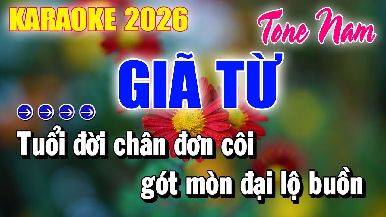 Karaoke Giã Từ Tone Nam | Nhạc Sống Mới Nhất | Karaoke Duy Beat
