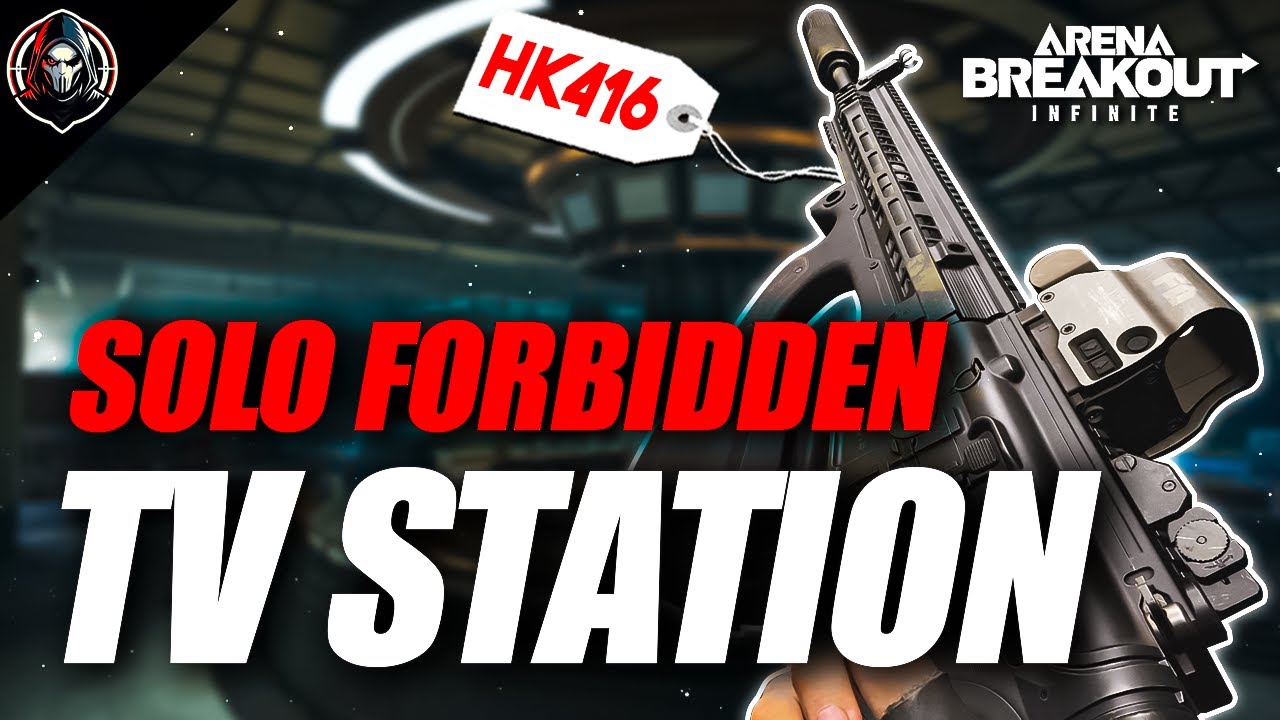 SOLO HK416 FORBIDDEN RAIDs on TV Station | Arena Breakout: Infinite
