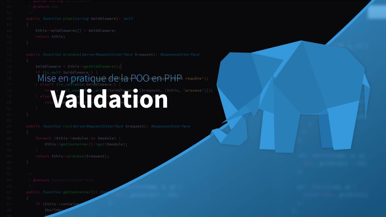 Mise en pratique de la POO en PHP (13/39) : Validation des données