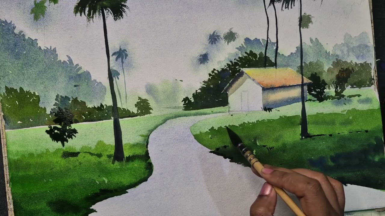 Watercolour for beginners || #Watercolor #Watercolourshorts #trending 