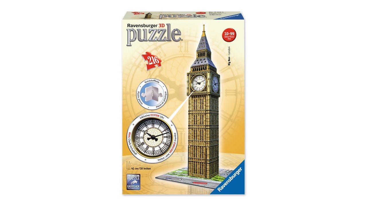3D Puzzles – Big Ben Clock by Ravensburger