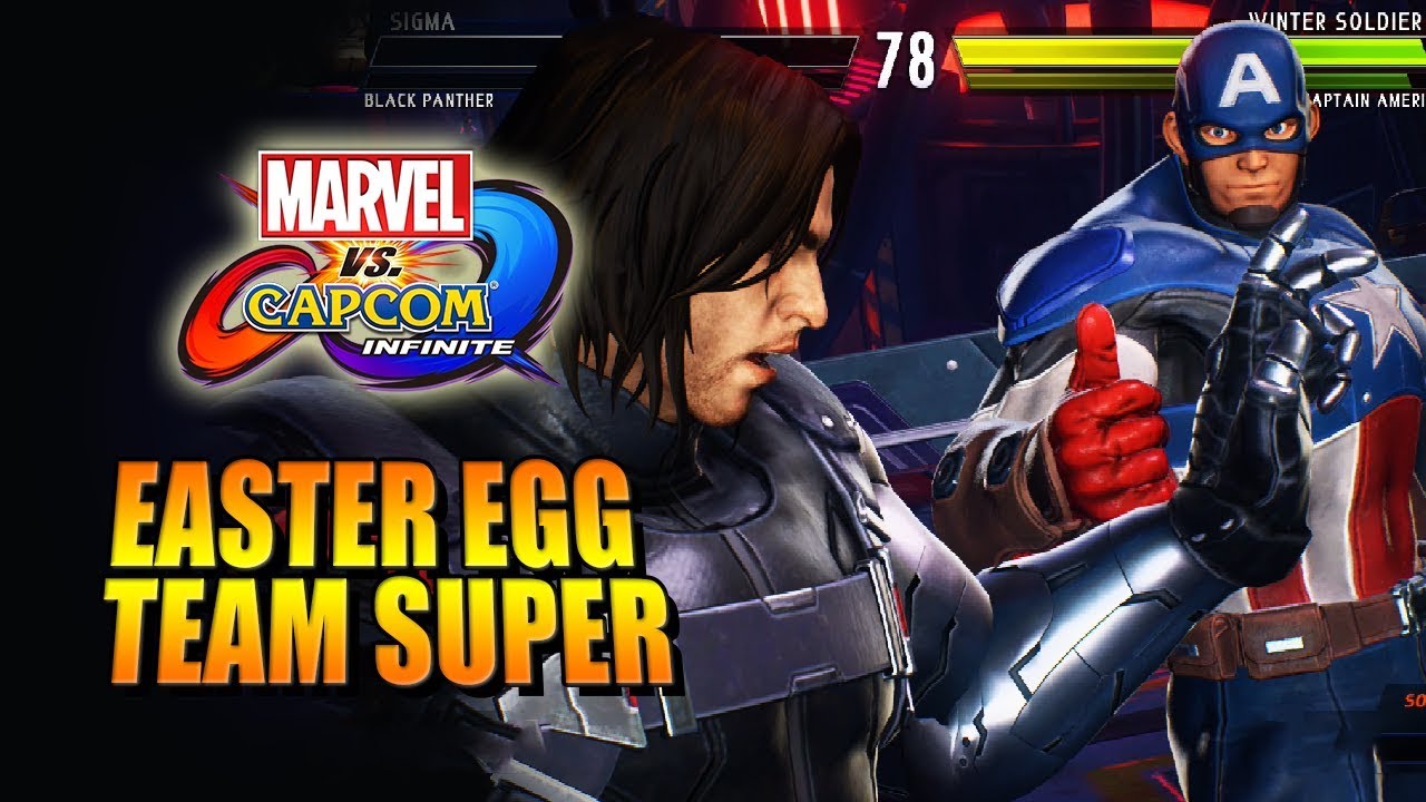 CIVIL WAR Hidden Team Super: Winter Soldier X Captain America (Marvel Vs. Capcom Infinite)