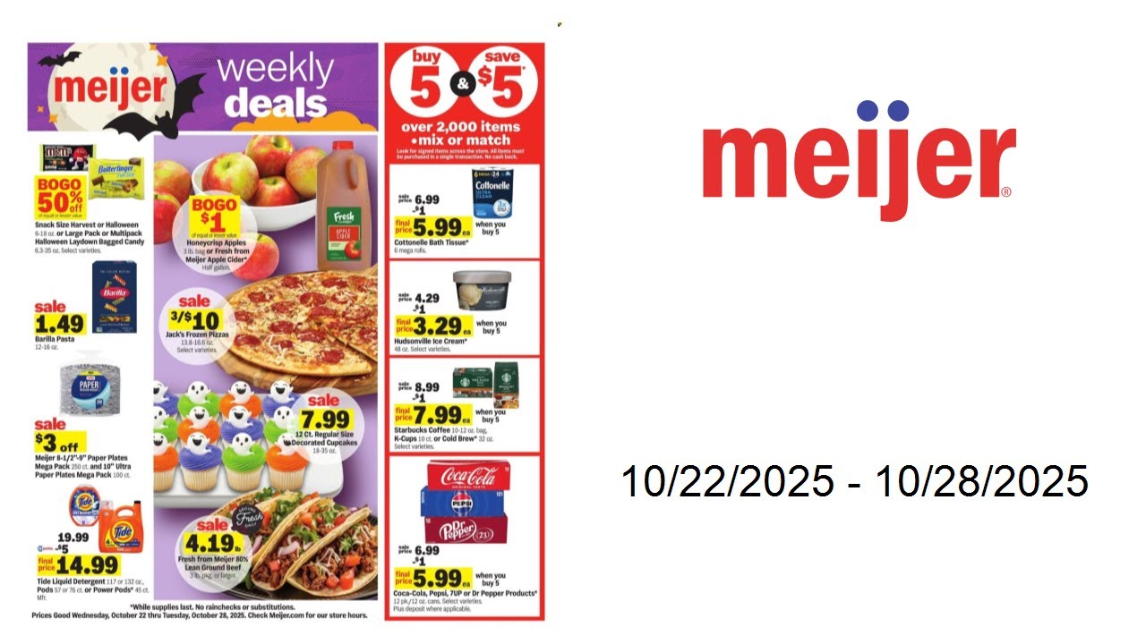 Meijer Weekly Ad  - 10/22/2025 - 10/28/2025