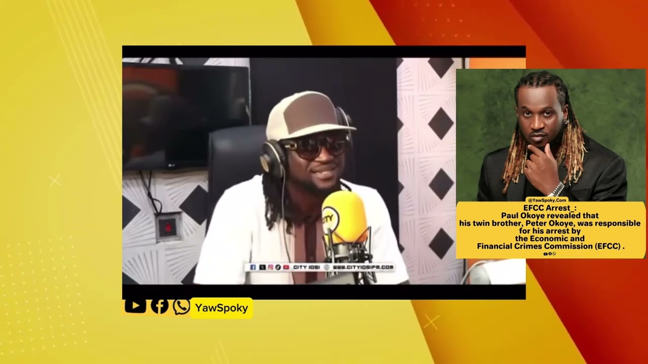 My Twin Brother Peter Asked EFCC to Arrest and Detain Me - Paul Okoye of PSquare.