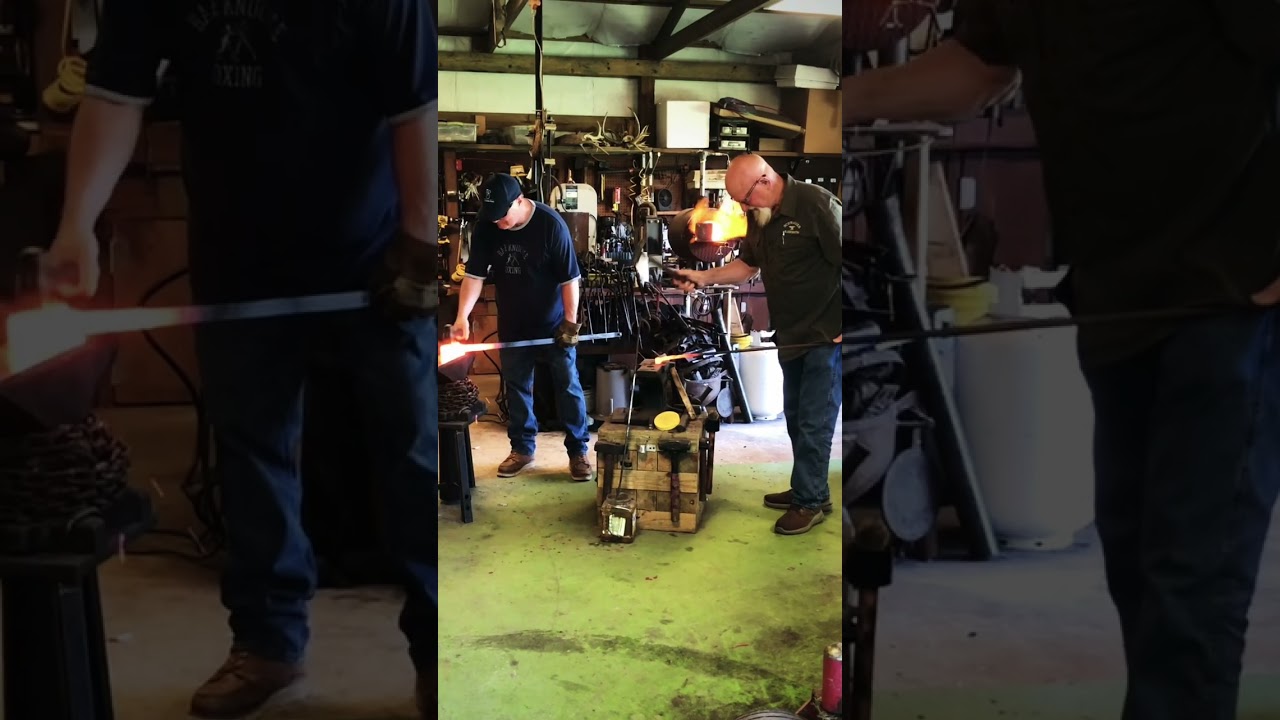Dueling hammers with the legendary mastersmith Steve Schwarzer