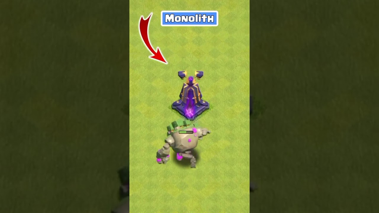 Deadly monolith vs mountain golem - clash of clans