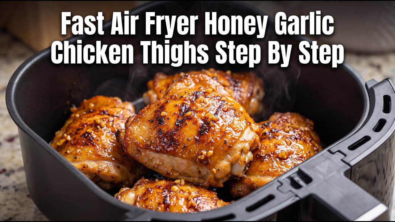 Fast Air Fryer Honey Garlic Chicken Thighs Cooking Guide Step By Step