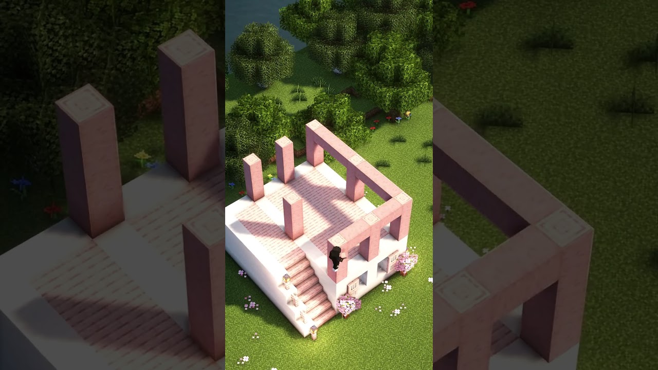 Minecraft Easy Cherry House 🏡 #minecraft