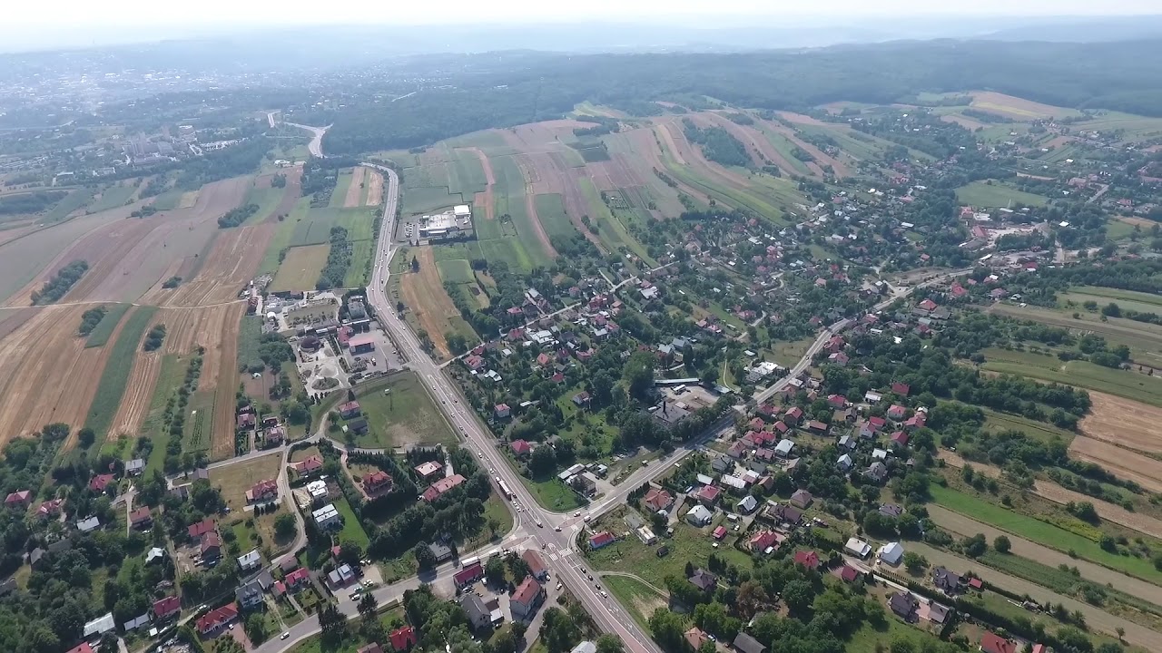 Żurawica z lotu ptaka.