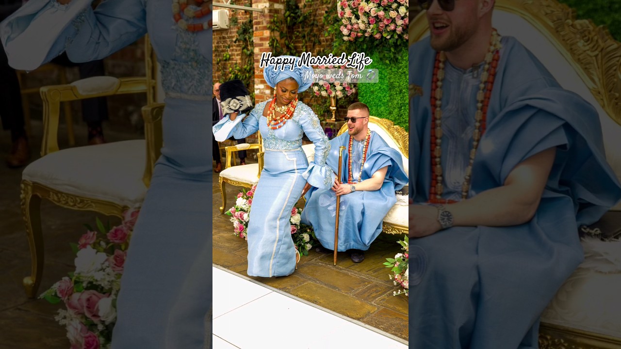 Moyo weds Tom 💍  #happy #marriage #life #love #wedding #traditional #uk #naija #nigerian #couple #fy