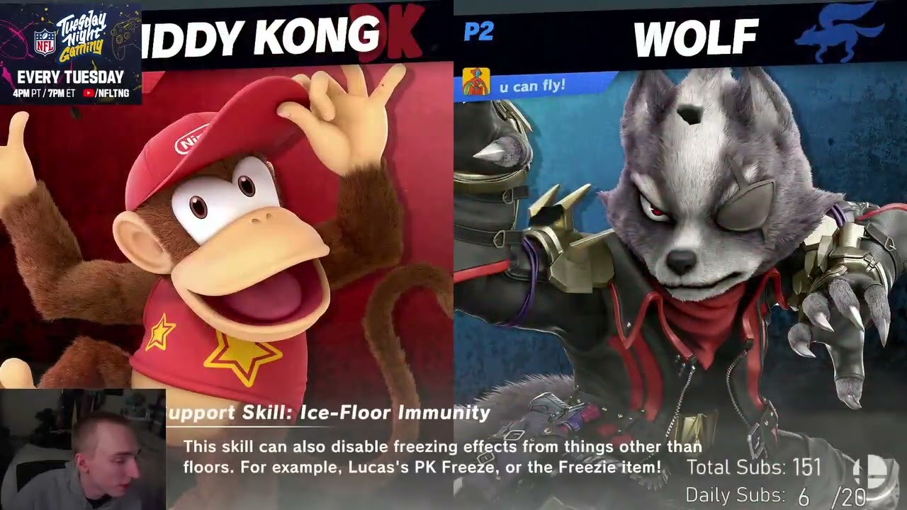 Tweek (Diddy Kong, Cloud) vs. Dany (Wolf) | 15 Jan '24
