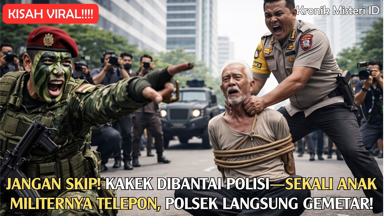 VIRAL! Kakek Dituduh Mencuri & Dianiaya… 1 Telepon Anak Militernya Bikin Polsek Gemetar!