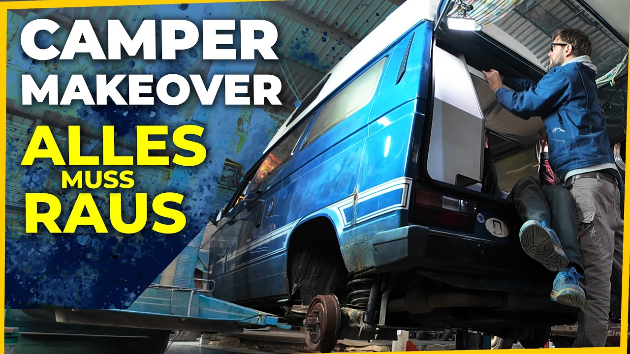 T3 Joker Camper Makeover Teil 2 - Alles muss raus ! (With German and English subtitles)