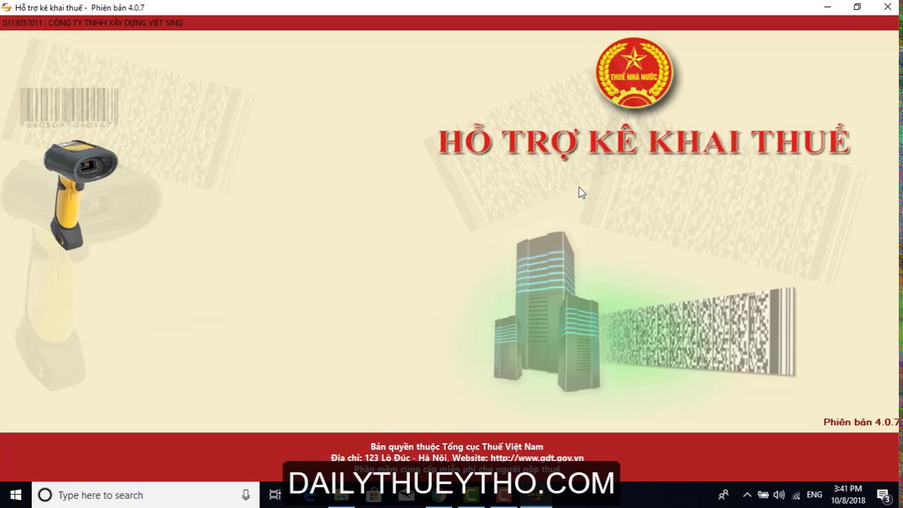Hướng dẫn chuyển đổi dữ liệu từ HTKK cũ sang HTKK mới 4.0.7