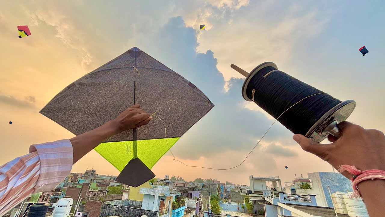 Kite fighting With Best manjha & Kite cutting | kites vlogs | kite | patang 