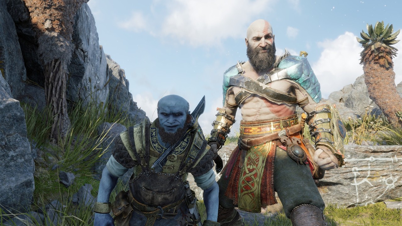 Bonding with friends in God Of War Ragnarok