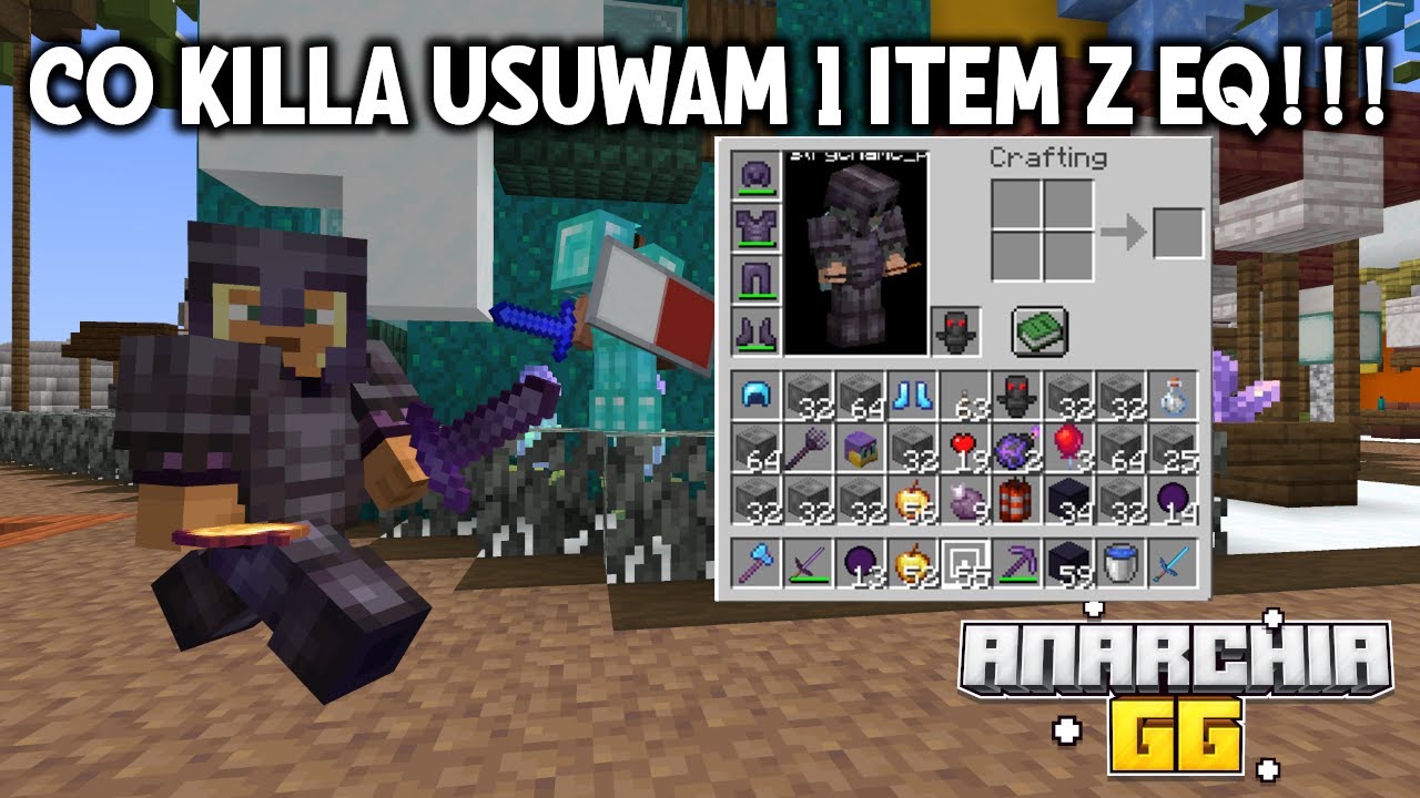 ☠️Co Killa Usuwam 1 Item z Swojego EQ na Lifesteal SMP (anarchia.gg)