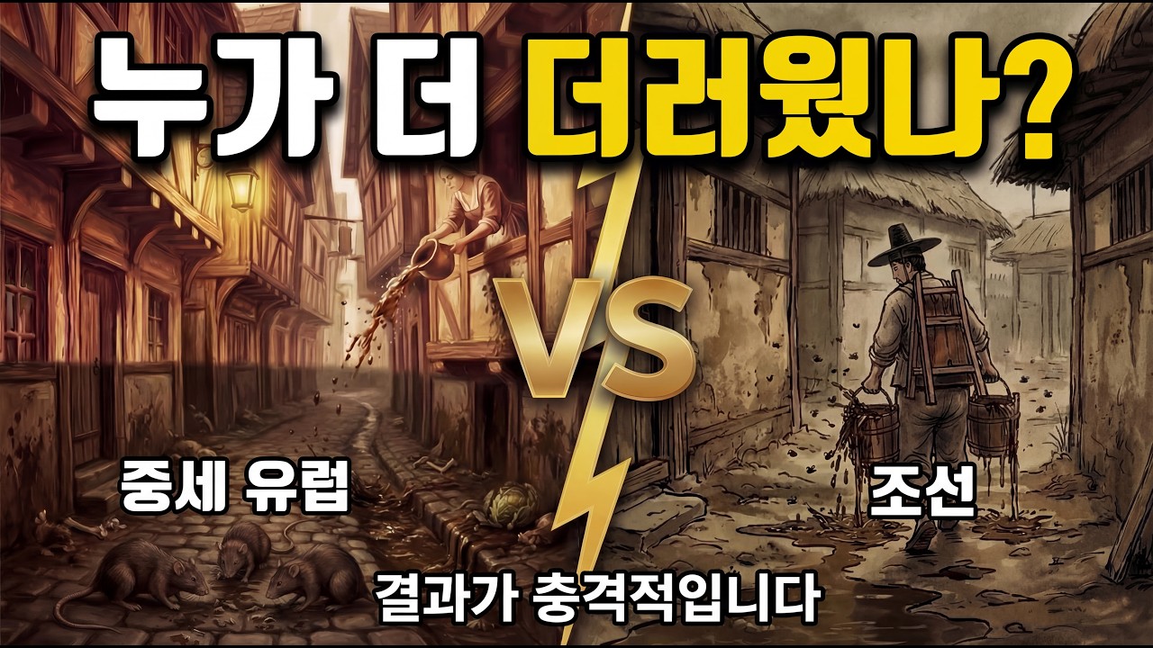 중세 유럽과 조선 중 어디가 더 더러웠을까? 우리가 몰랐던 충격적인 과거