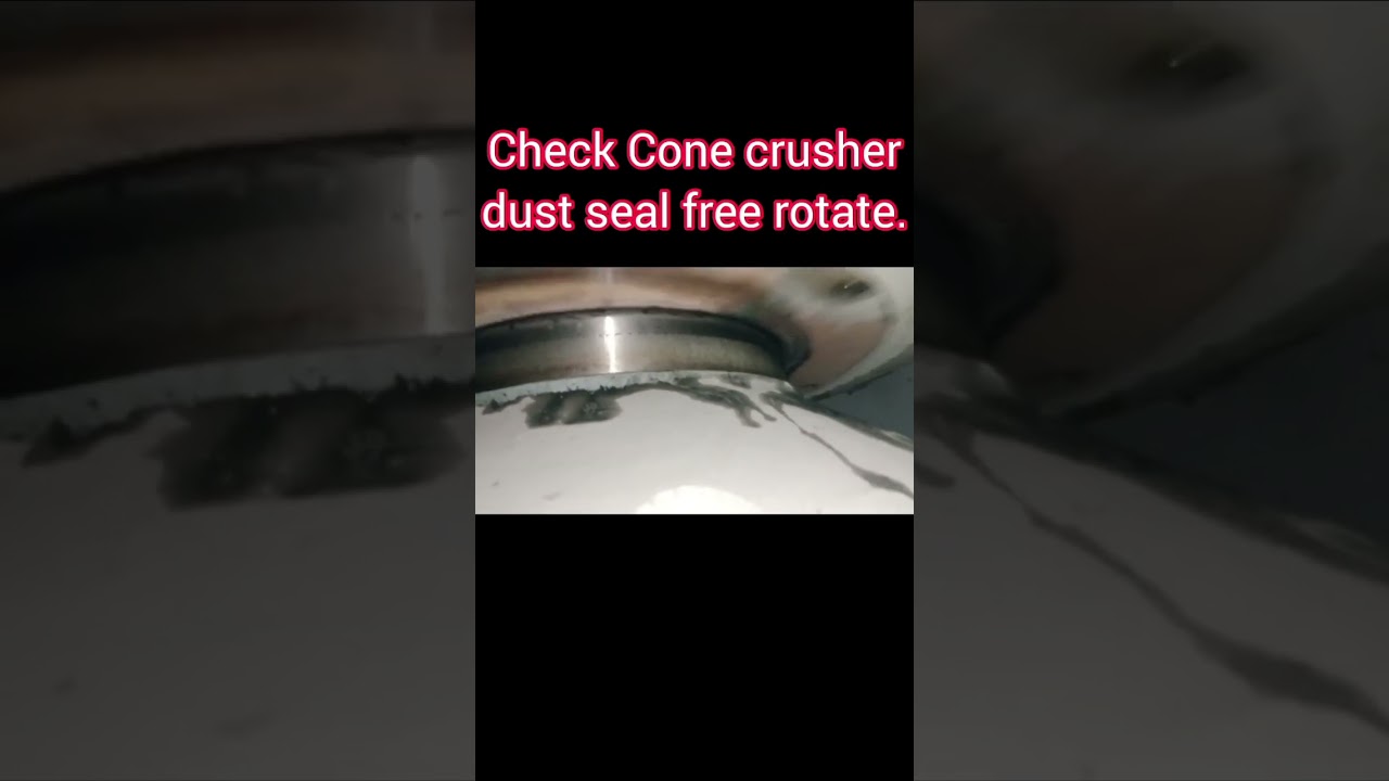 Cone crusher dust seal #viral #trending #crusher #shorts @technicalali3655