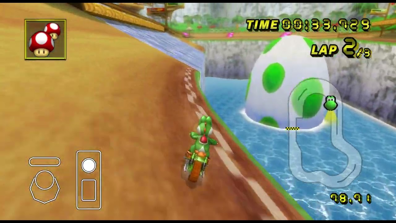 Mario Kart Wii - DS Yoshi Falls - Easy Staff Ghost