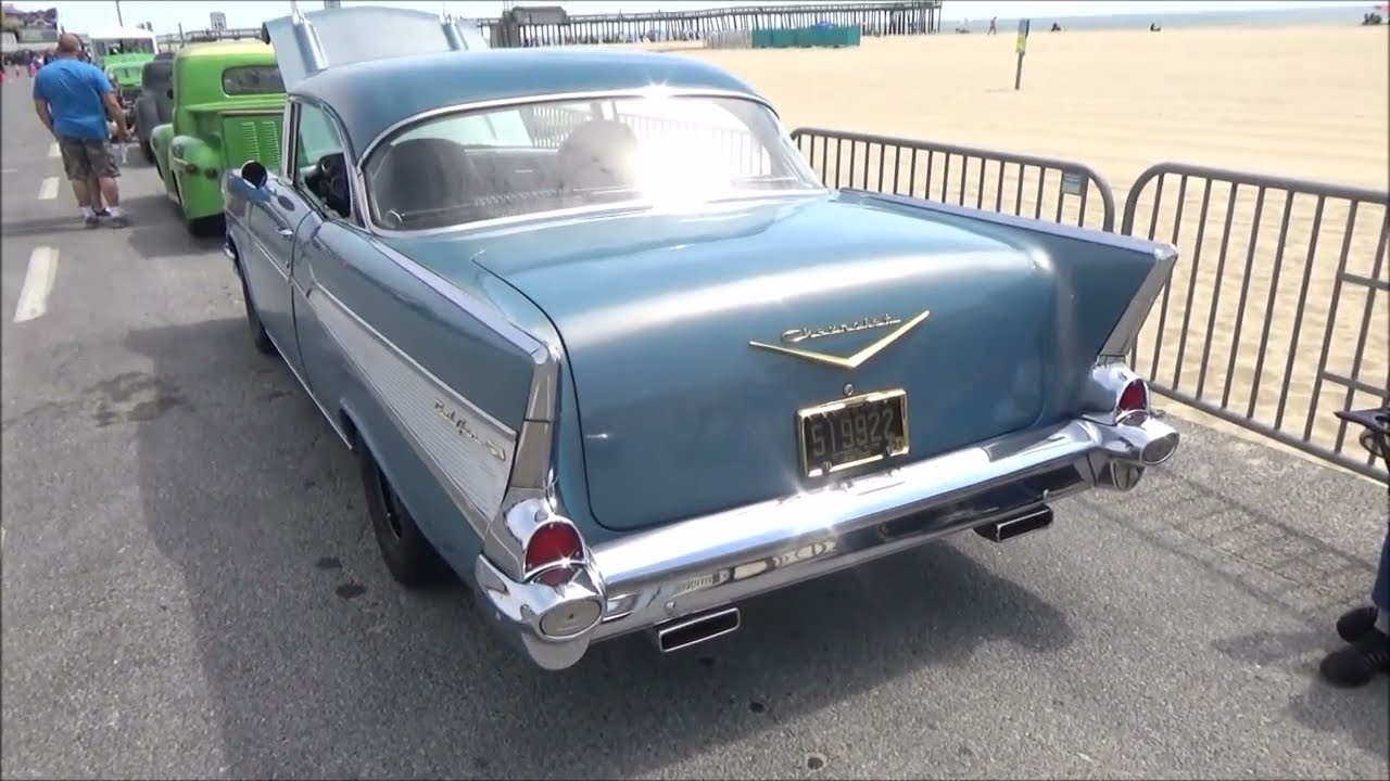 1957 Chevy Hardtop Mild Custom Spotted at Ocean City MD Cruizin Beach Dreamgoatinc Hot Rods Classics